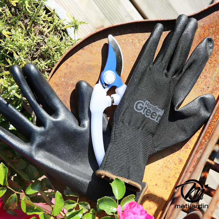 Gants polyester. Taille 8. Noir. HanderGreen®