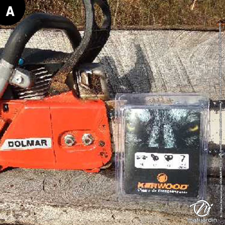 Chaine Kerwood pour DOLMAR PS-7310 3/8 1,5 mm 72 maillons