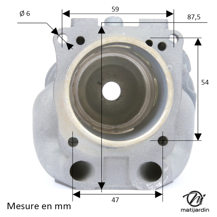 Cylindre & piston pour Husqvarna / Partner K750 51mm
