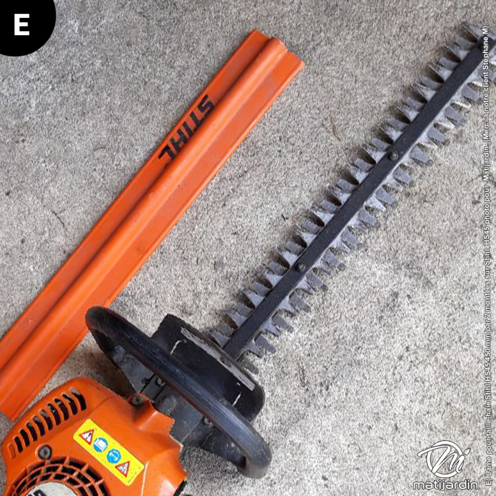 Lame pour taille-haie Stihl HS45. L 450 mm. 4228 713 4100, 4228 713 4300, 4228 710 6050