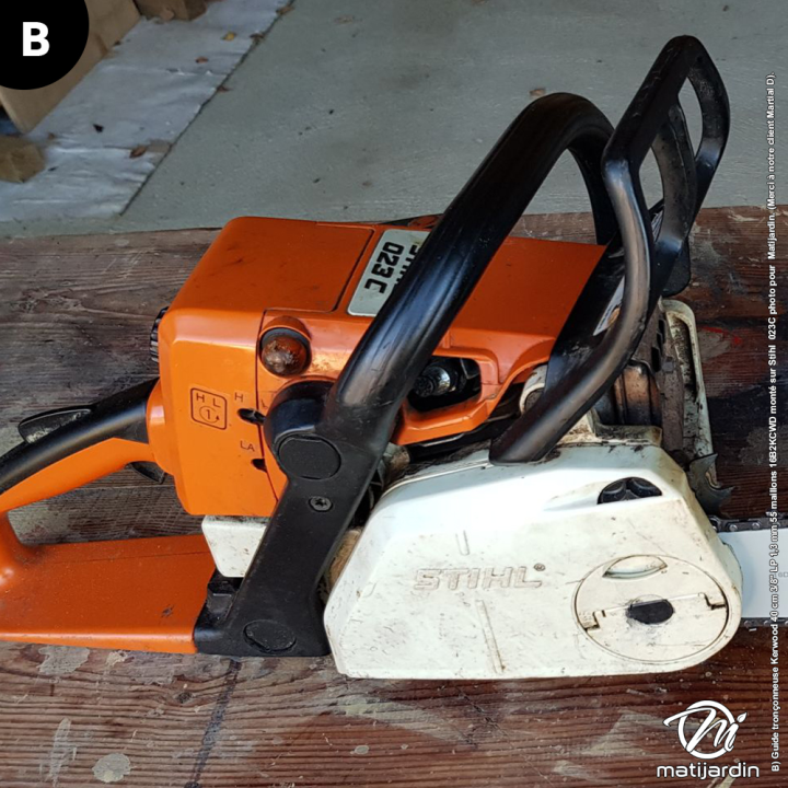 Guide tronçonneuse Kerwood 40 cm 3/8" LP. 1,3 mm. 55 maillons. 16B2KCWD