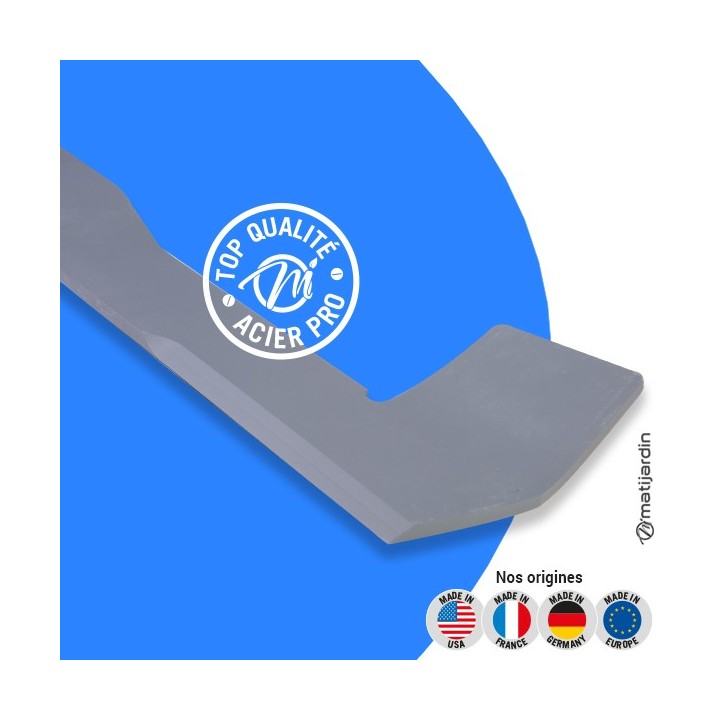 Lame tondeuse pour Iseki SXG22 avec Faucheuse SCMA54M 8665-306-002-10 coupe 71,5 cm