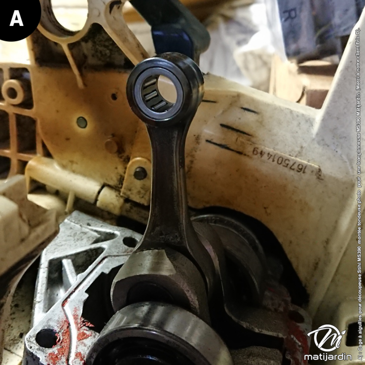 Cage à aiguilles pour tronçonneuse Stihl 039 MS390