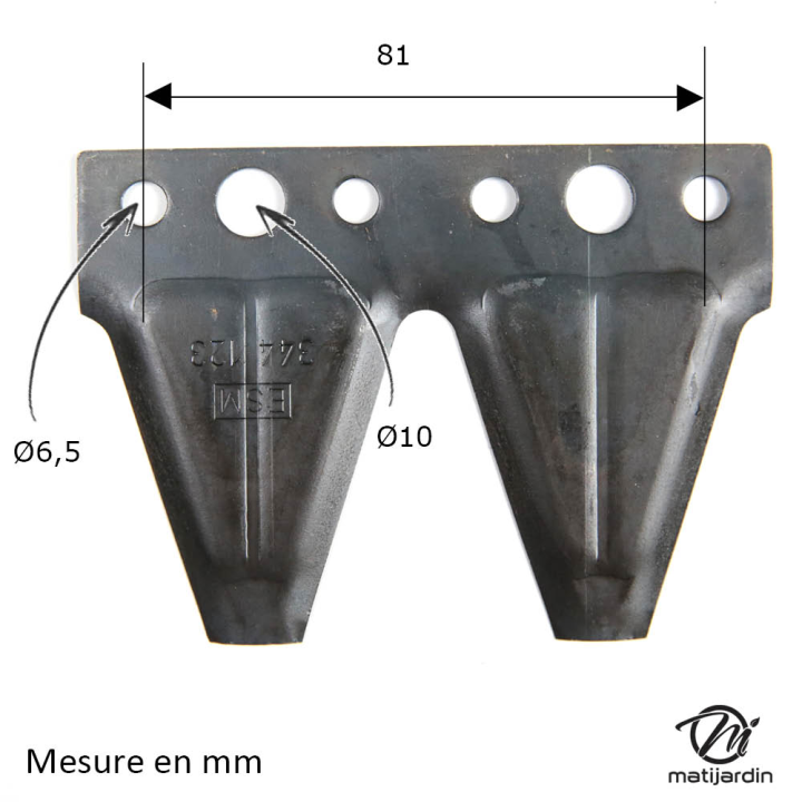 Lame courbée double pour Alko N° 329964