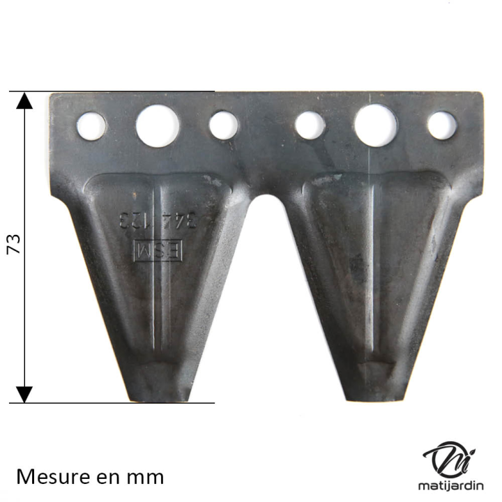 Lame courbée double pour Alko N° 329964
