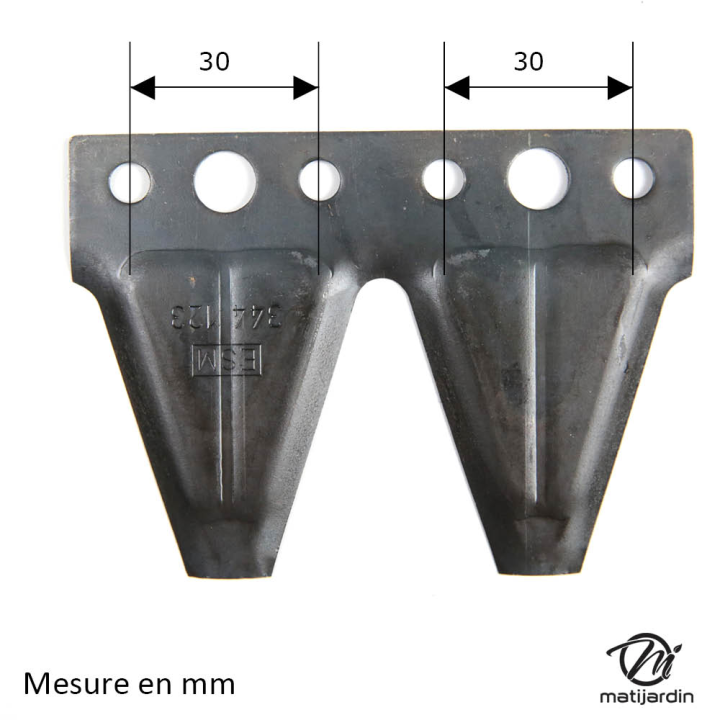 Lame courbée double pour Alko N° 329964