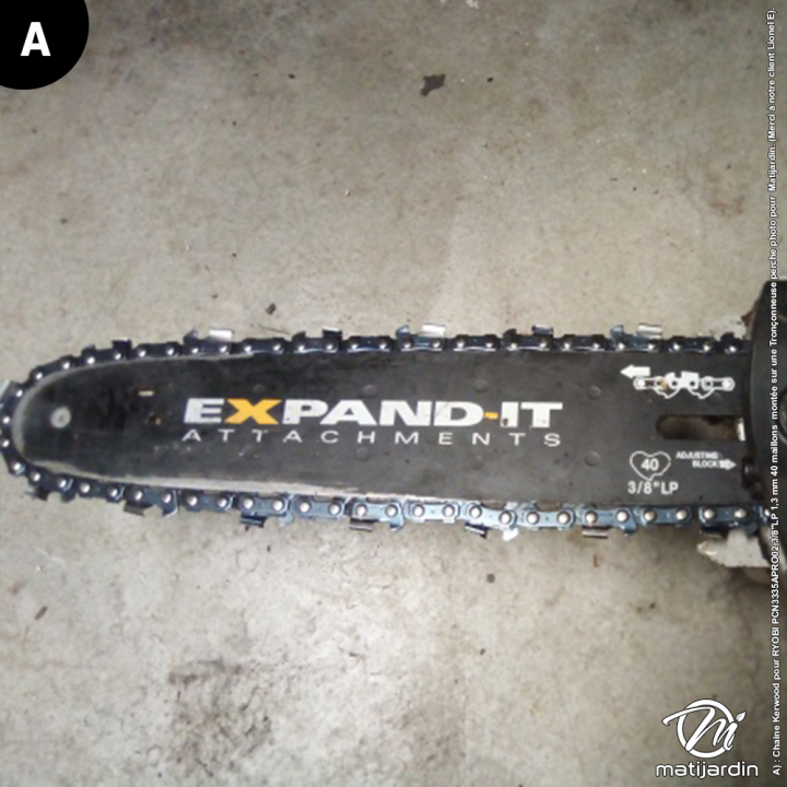 Chaine Kerwood pour RYOBI PCN3335APRO02 3/8"LP 1,3 mm 40 maillons