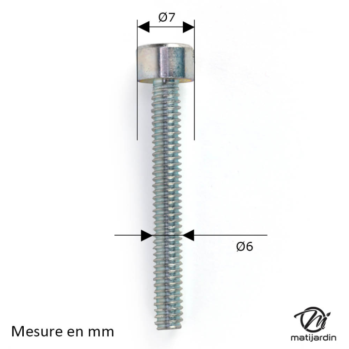 Vis de tension de chaîne tronçonneuse Homelite XL12, Super XL, 410, 450, 540, 550