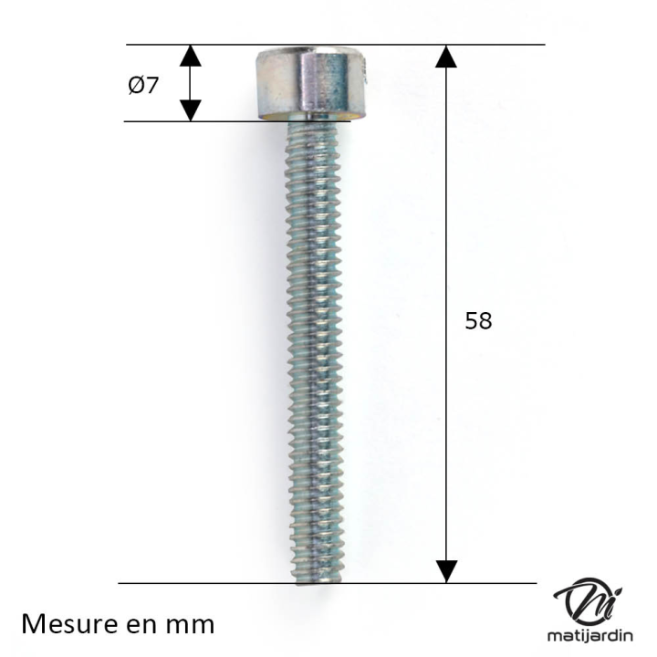 Vis de tension de chaîne tronçonneuse Homelite XL12, Super XL, 410, 450, 540, 550