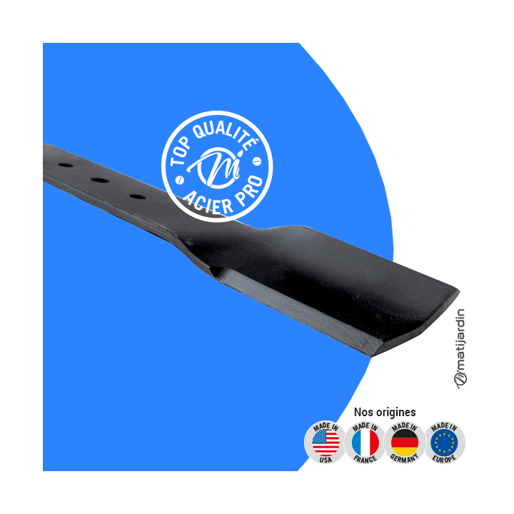 Lame tondeuse pour Oleo Mac G44. N° 66100014. Coupe 40,7 cm