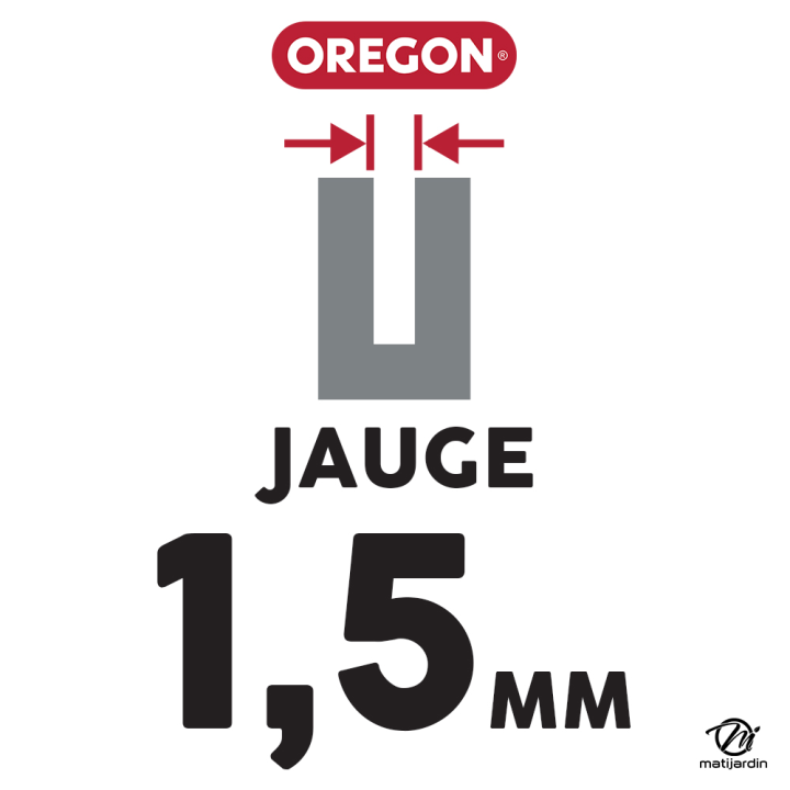 Guide tronçonneuse Oregon 60 cm. 3/8" 1,5 mm 84 maillons 248RNDD009 Power Match
