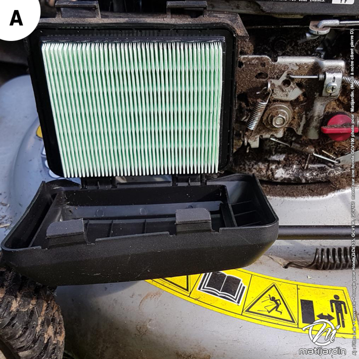 Filtre à air + couvercle + bougie pour Honda GCV135, GCV190, GCV160