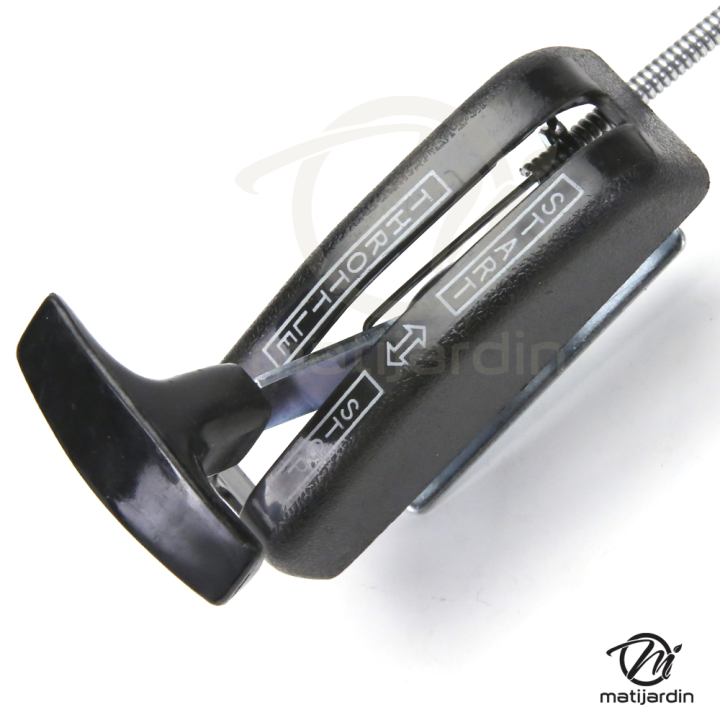 Manette, commande de gaz universelle avec couvercle plastique. Longueur 1,80 m