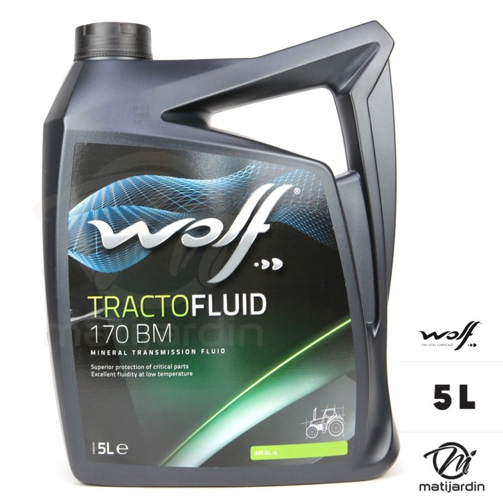 Huile agricole Tractofluid 170BM Wolf 5 Litres
