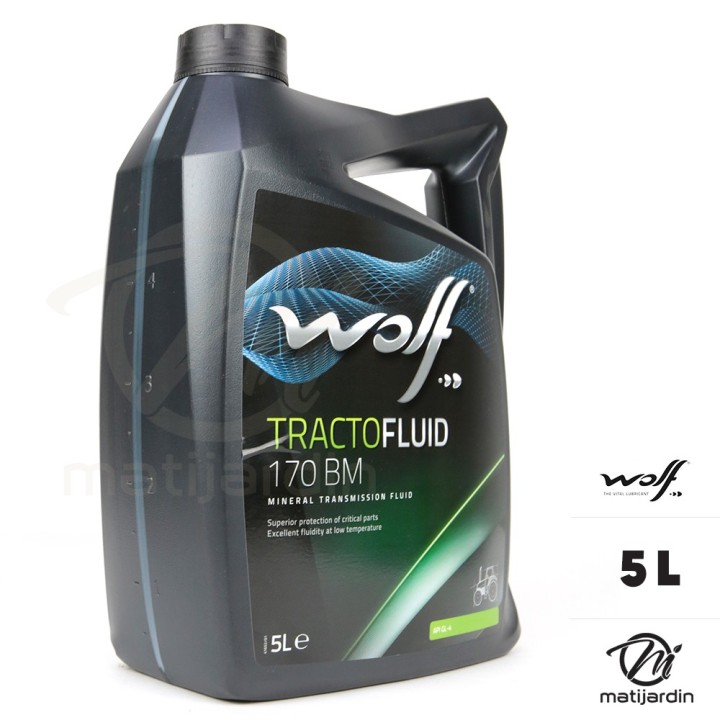 Huile agricole Tractofluid 170BM Wolf 5 Litres