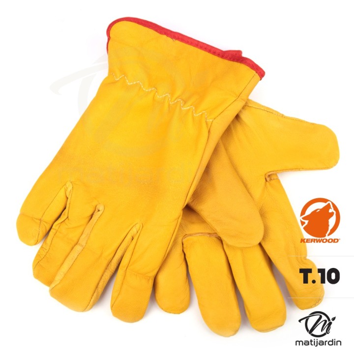 Gants Kevlar. Cuir et forêt. Class 5. Taille 10. Kerwood
