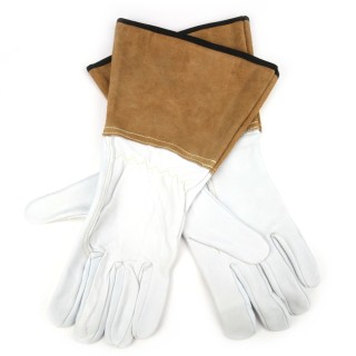 Gants manche longue. Cuir et jardin. Taille 10. HanderGreen®