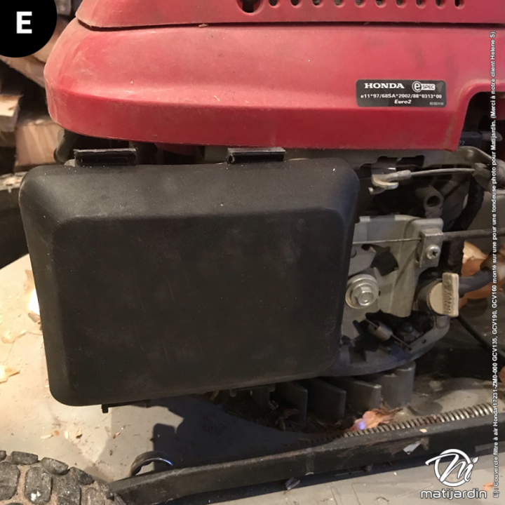 Couvercle de filtre à air pour moteur Honda N° 17231-ZM0-000. Modèles GCV