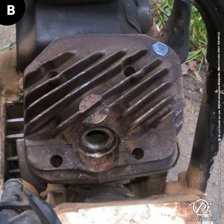 Cylindre piston adaptable pour tronçonneuse Stihl 044, MS440 + pochette de joints. Diamètre 50 mm