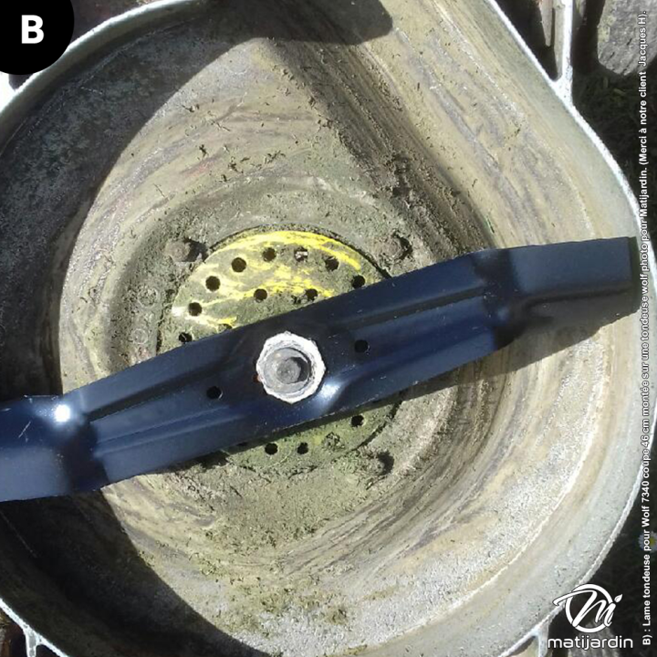 Lame tondeuse pour Wolf 7340 coupe 46 cm