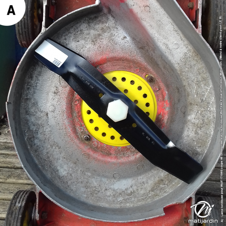 Lame tondeuse pour Wolf 7340 coupe 46 cm