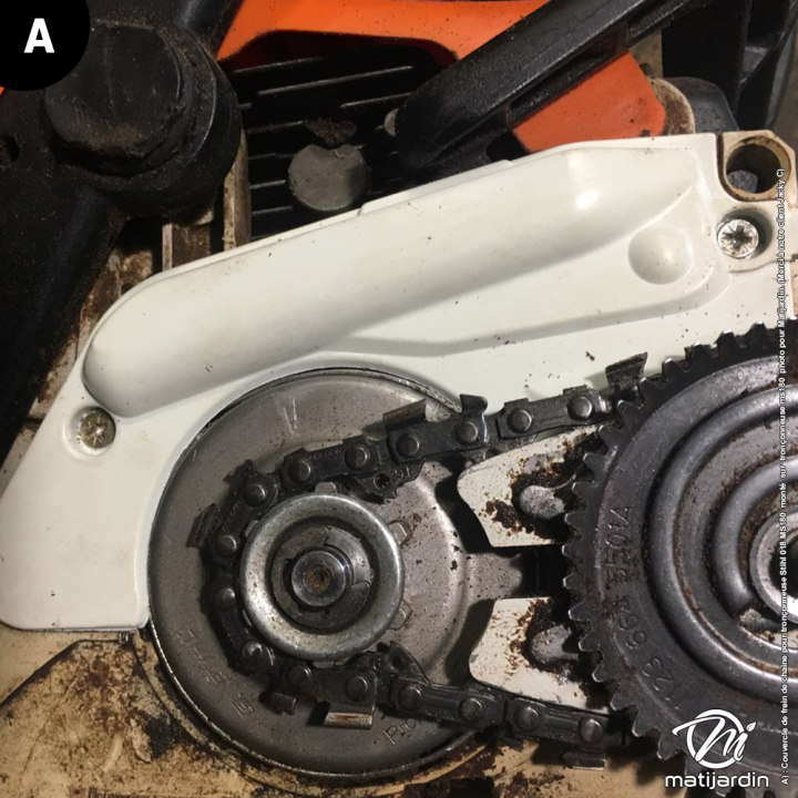 Couvercle de frein de chaîne pour tronçonneuse Stihl 018 MS180