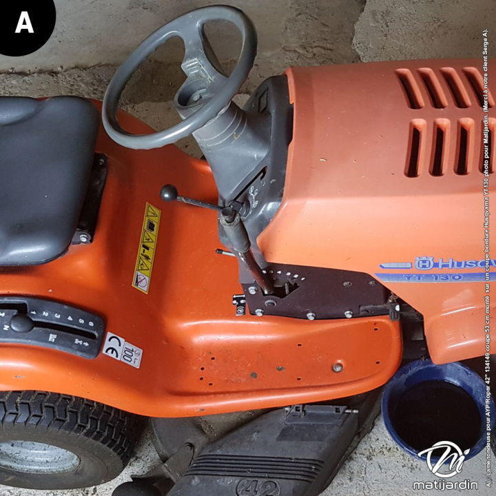 Lame tondeuse pour AYP/Roper 42". N° 134149. Coupe 53 cm