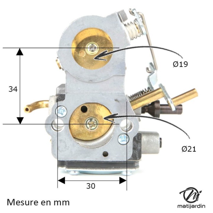 Carburateur pour découpeuse Husqvarna / Partner K750