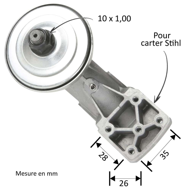 Renvoi angle pour Stihl FS80, FS85, FS120 + gants multi-services