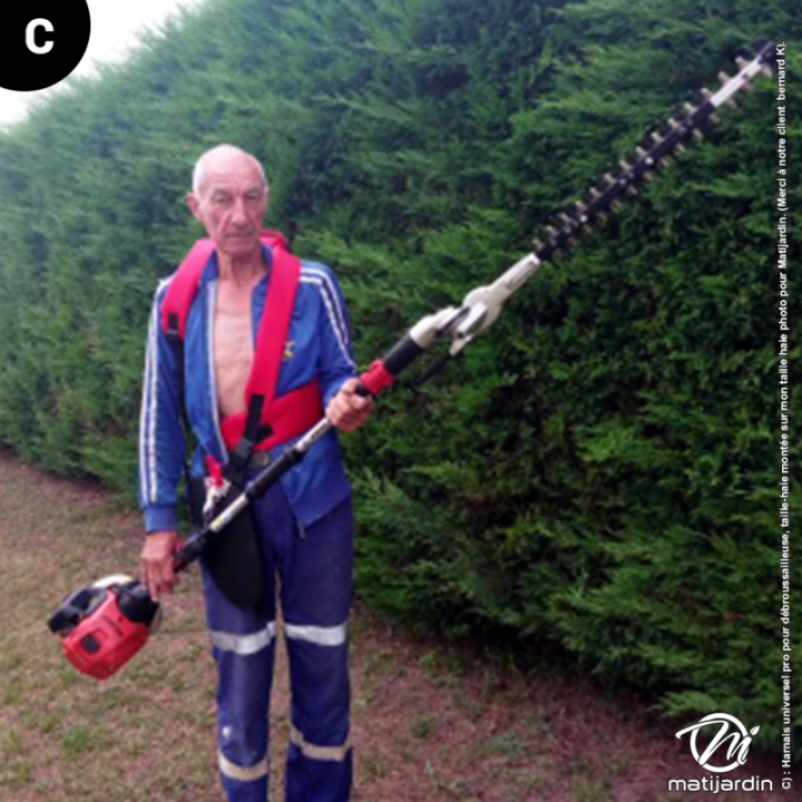 Harnais universel pour débroussailleuse. Confort professionnel