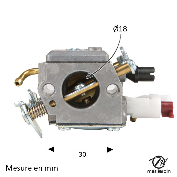 Carburateur pour tronçonneuse Husqvarna 340, 345, 350