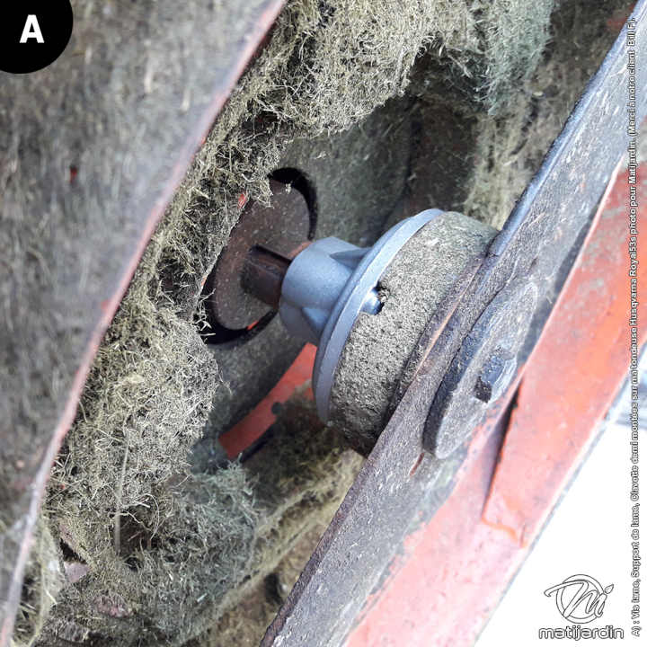 Support de lame, moyeu pour tondeuse Husqvarna, Partner. N° 531020654, 516842000, 516842000, 531020654