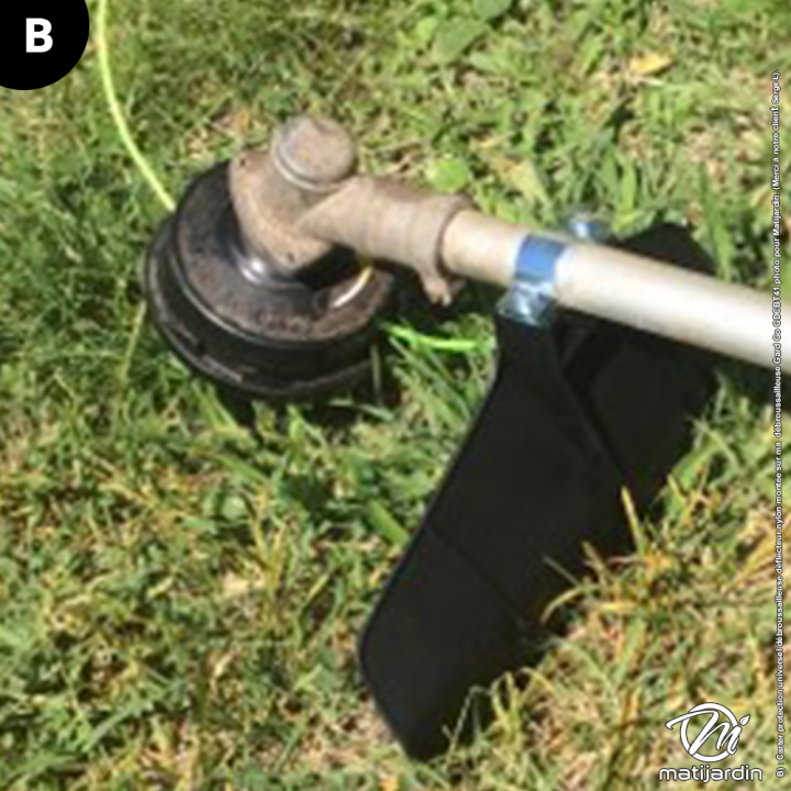 Carter de protection universel débroussailleuse. Déflecteur Nylon.