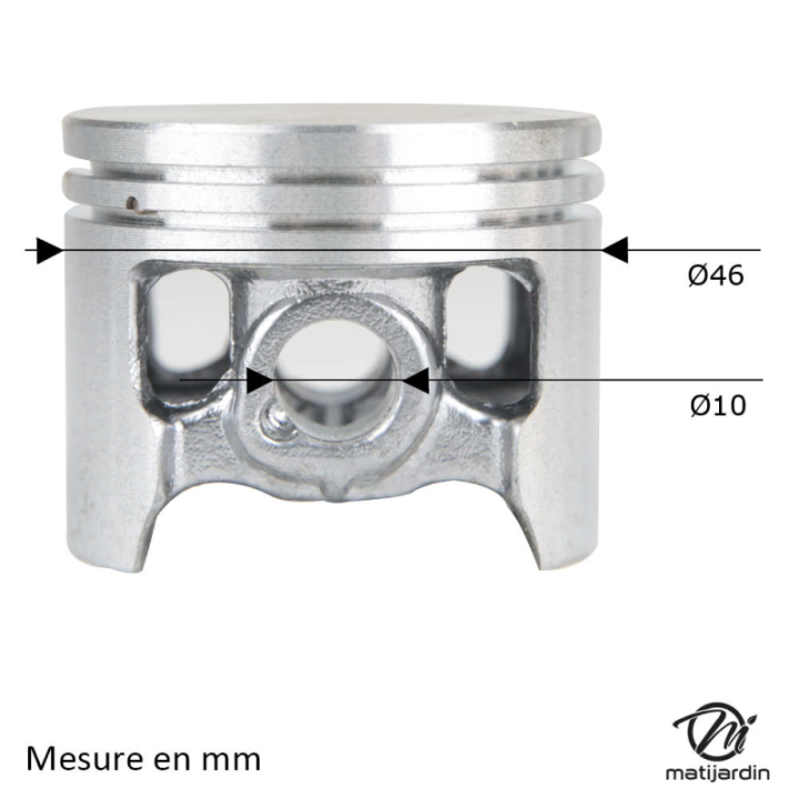 Cylindre piston pour débroussailleuse Stihl. Ø 40 mm