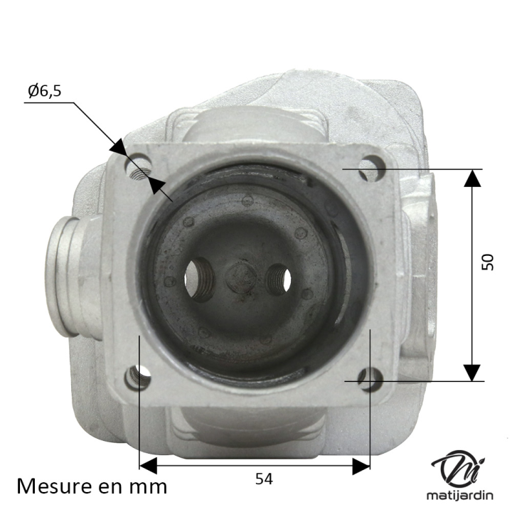 Cylindre piston adaptable pour tronçonneuse Stihl 066 MS660 + pochette de joints. Diamètre 54 mm