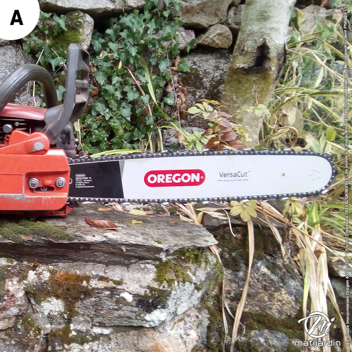 Guide tronçonneuse Oregon 45 cm. .325" 1,5 mm 72 maillons 188SLGK095 Pro Lite