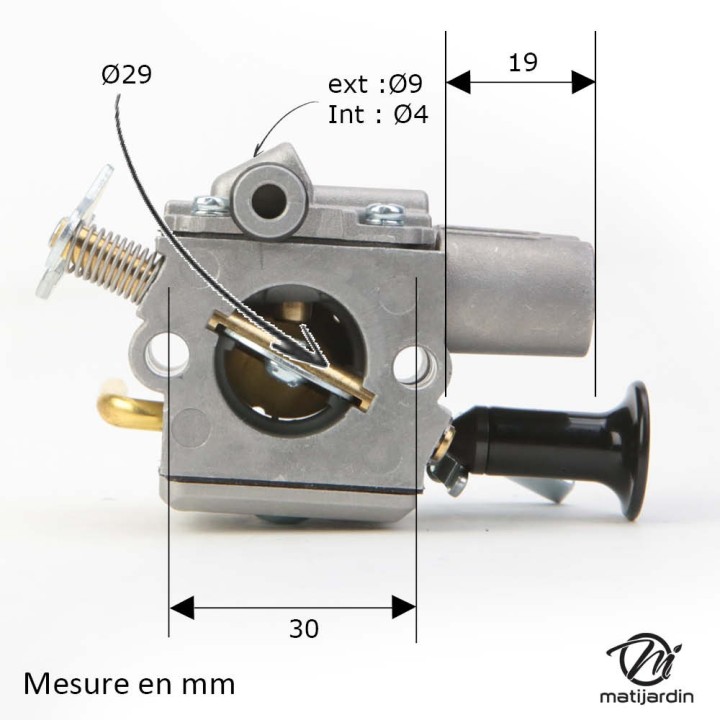 Carburateur pour tronçonneuse Stihl MS261