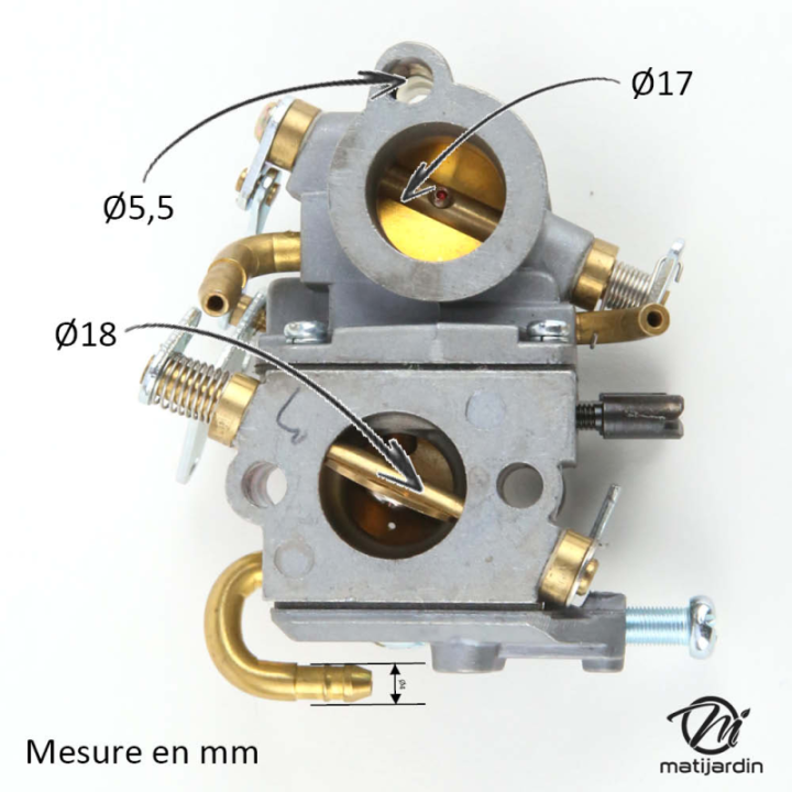 Carburateur complet pour découpeuse  Stihl TS410