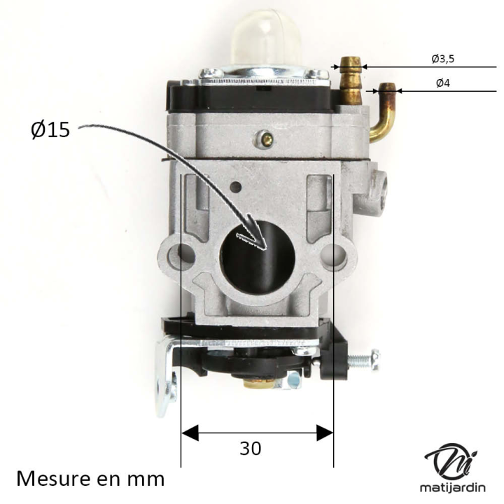 Carburateur complet Tillotson pour tronçonneuse Mitsubishi TL43