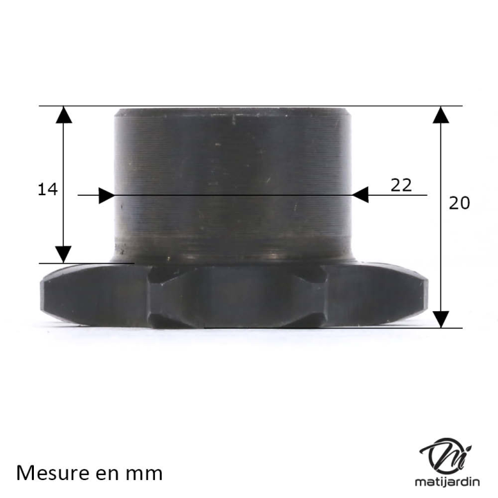 Pignon de chaîne transmission pour MTD N° origine 7480852