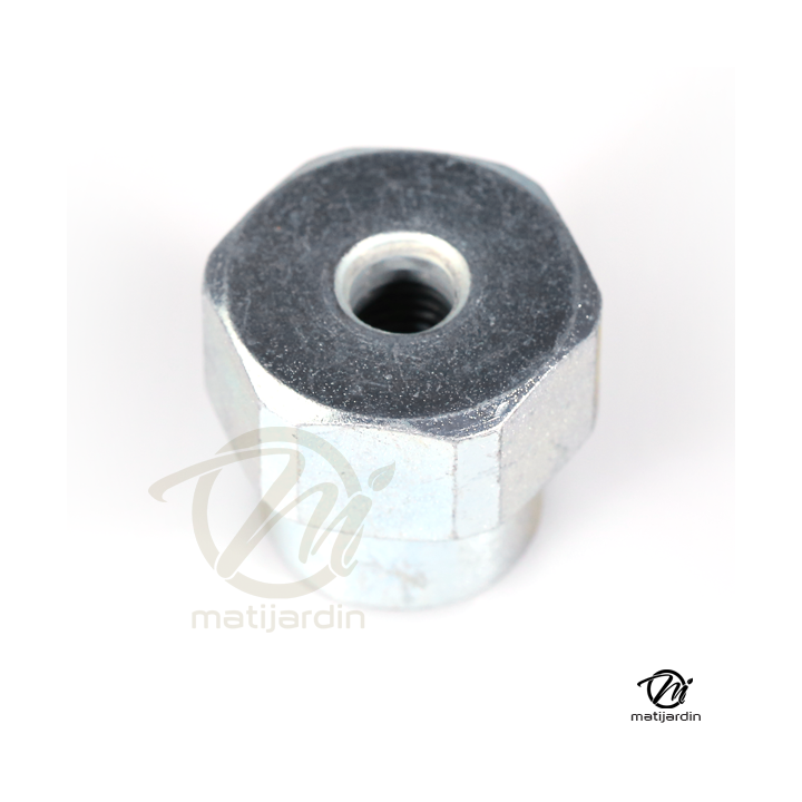 Adaptateur pour tête débroussailleuse Super Pro Tecomec. Femelle. Ø 10x1,00. Pas à gauche