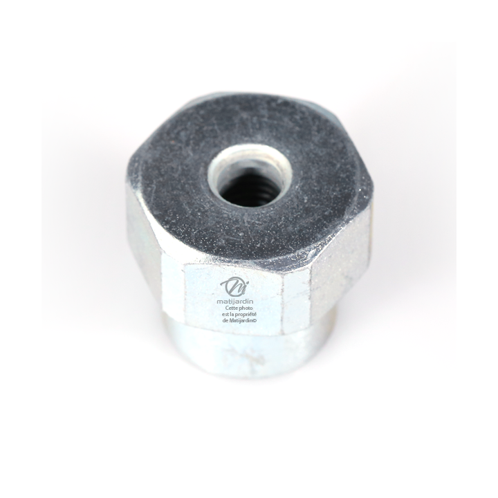 Adaptateur pour tête débroussailleuse Super Pro Tecomec. Femelle. Ø 10x1,00. Pas à gauche