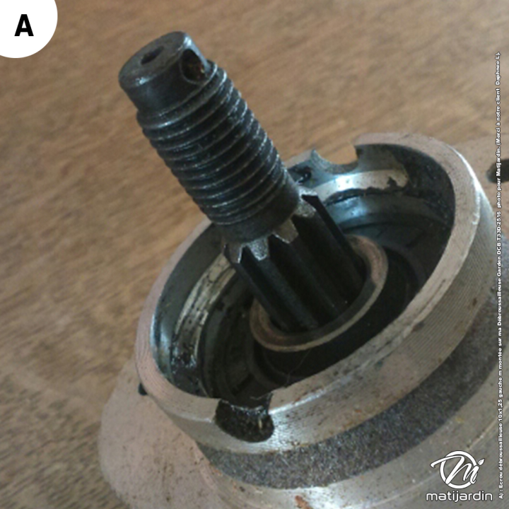 Ecrou de débroussailleuse 10 x 1,25 Gauche