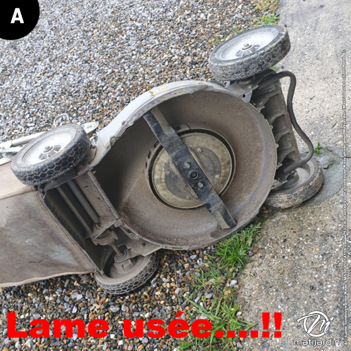 Lame tondeuse pour Kaaz LM530. N° 91014159. Coupe 53 cm