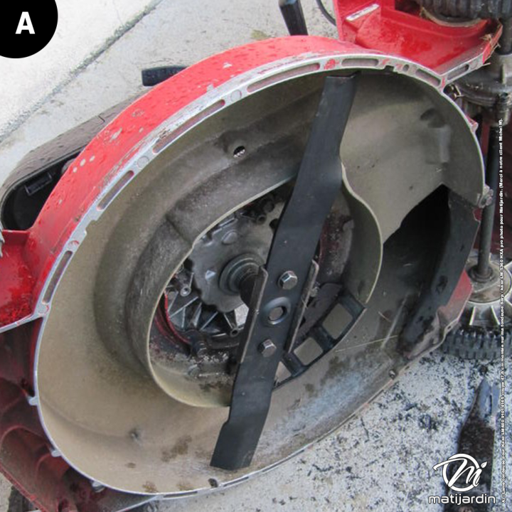 Lame tondeuse pour Kaaz LM480. N° 91014165. Coupe 47,6 cm