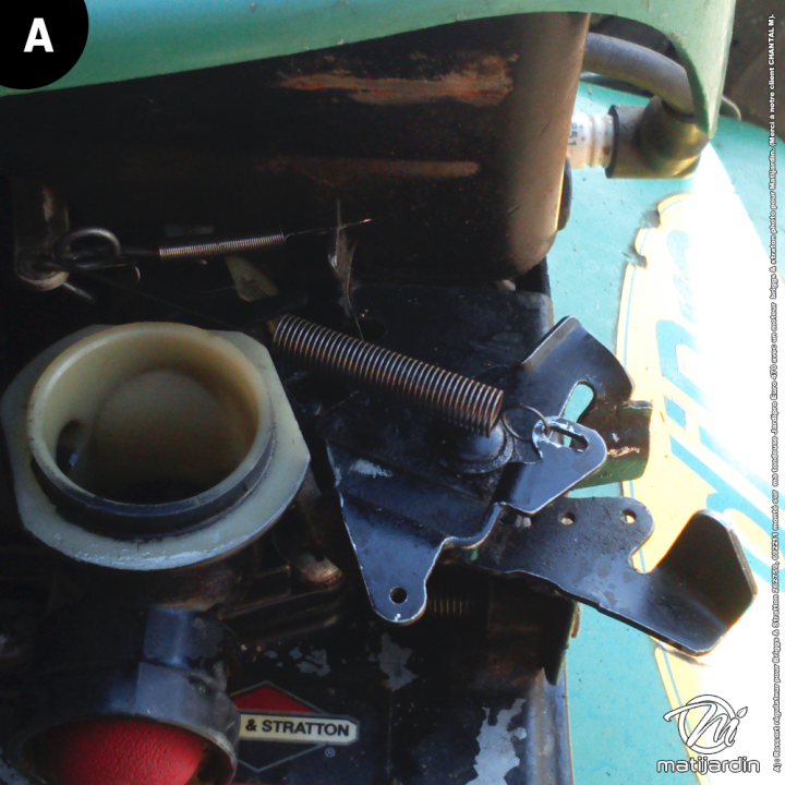 Ressort de régulateur pour moteur Briggs et Stratton réf 262759