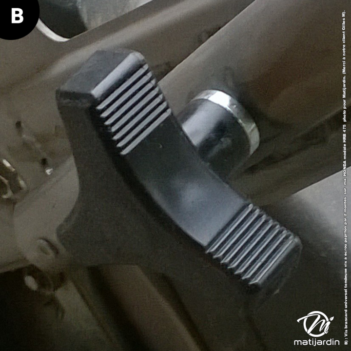 Vis de brancard tondeuse type Honda.