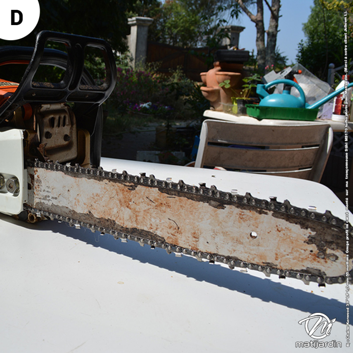 Chaîne Kerwood 3/8" LP 1,3 mm 55 maillons Gouge profil mi carré