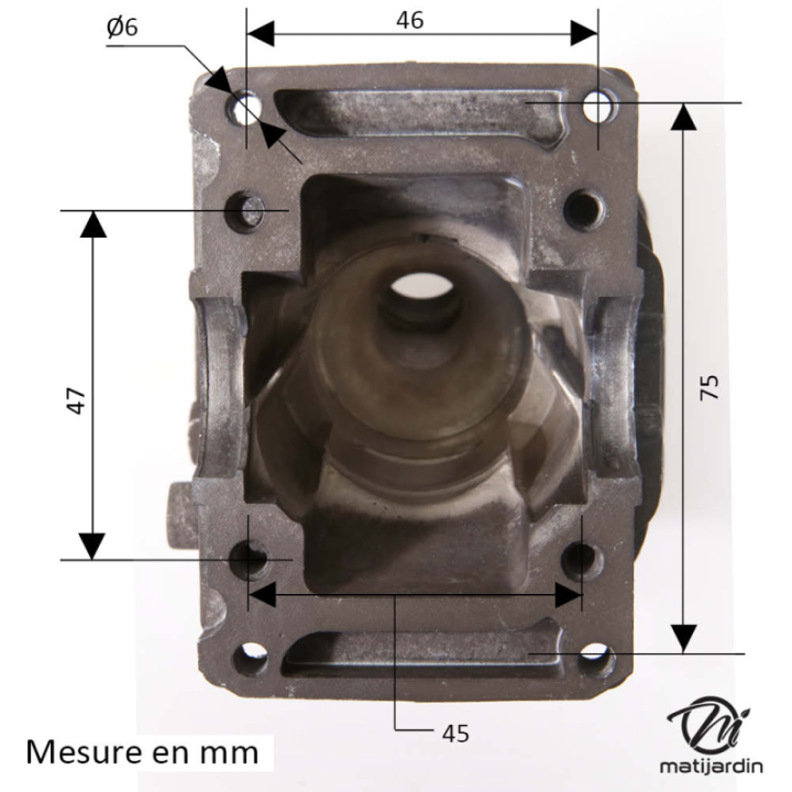 Cylindre piston adaptable pour tronçonneuse Stihl 017/MS170. Diamètre 37 mm