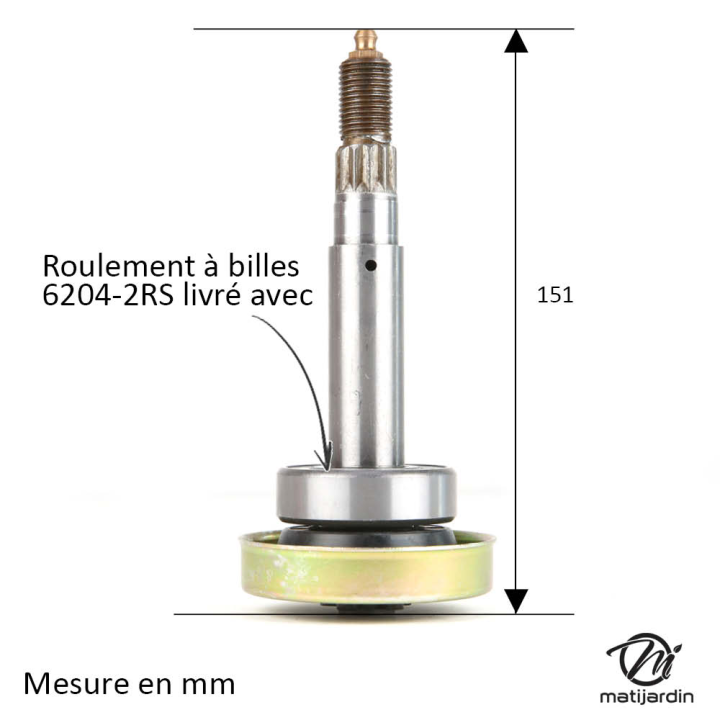 Palier de lame N° 174356, 5321743-56 pour AYP
